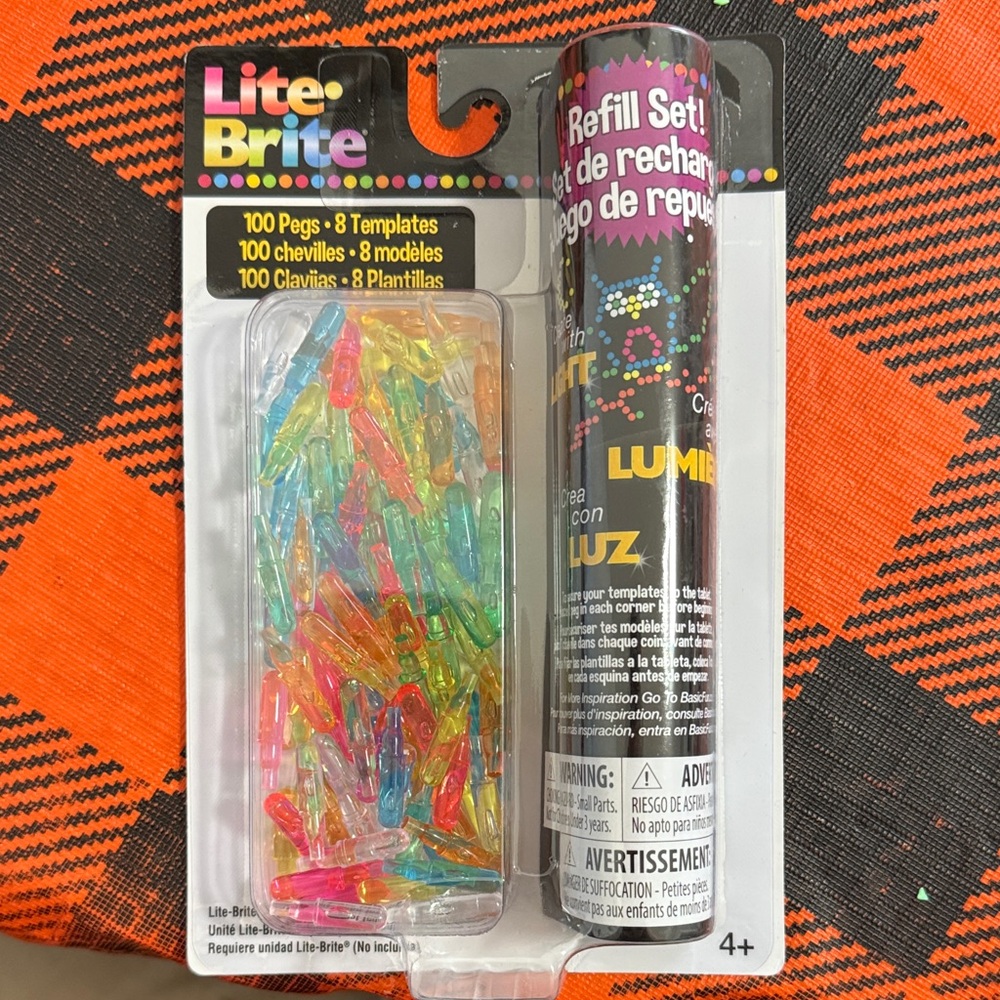 Multicolor Peg Refill Set - Bright Assorted Pegs